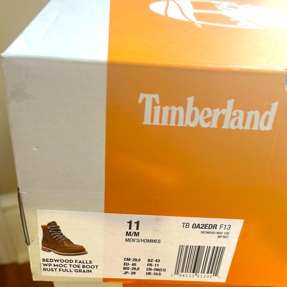 Timberland Redwood Falls Boot - Men's size 11 New